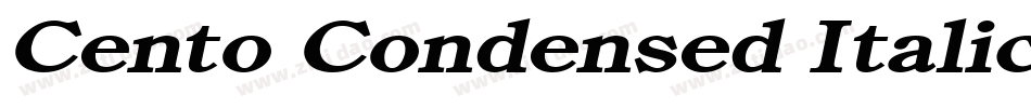 Cento Condensed Italic字体转换